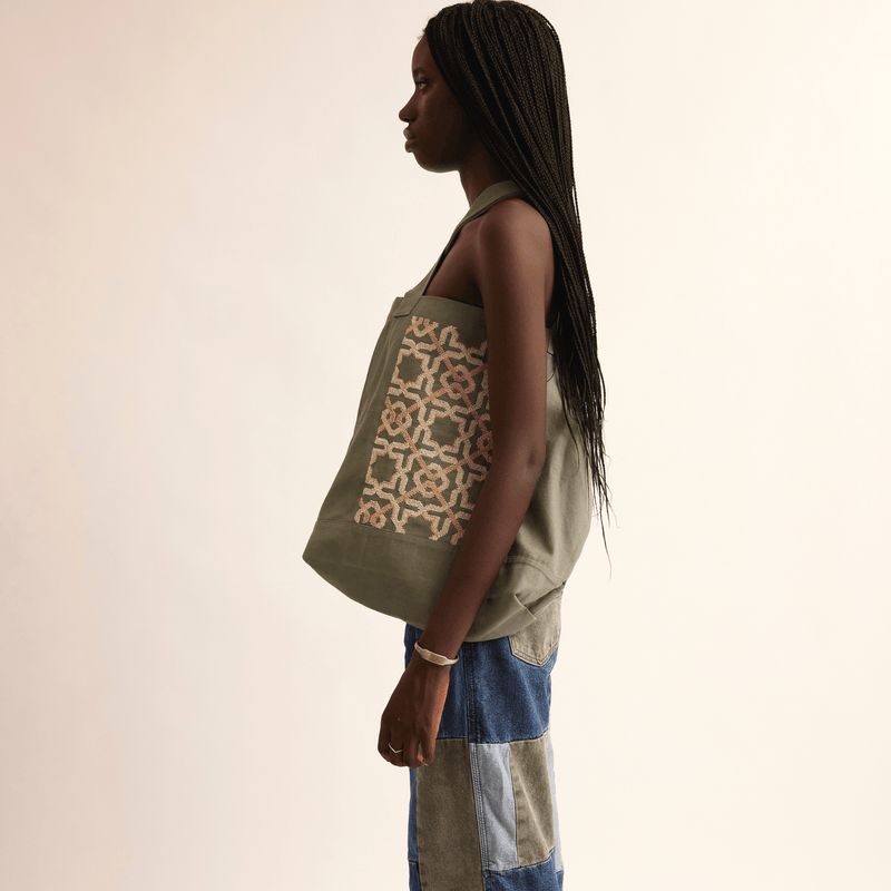KHAKI CANVAS BAG SDG#13