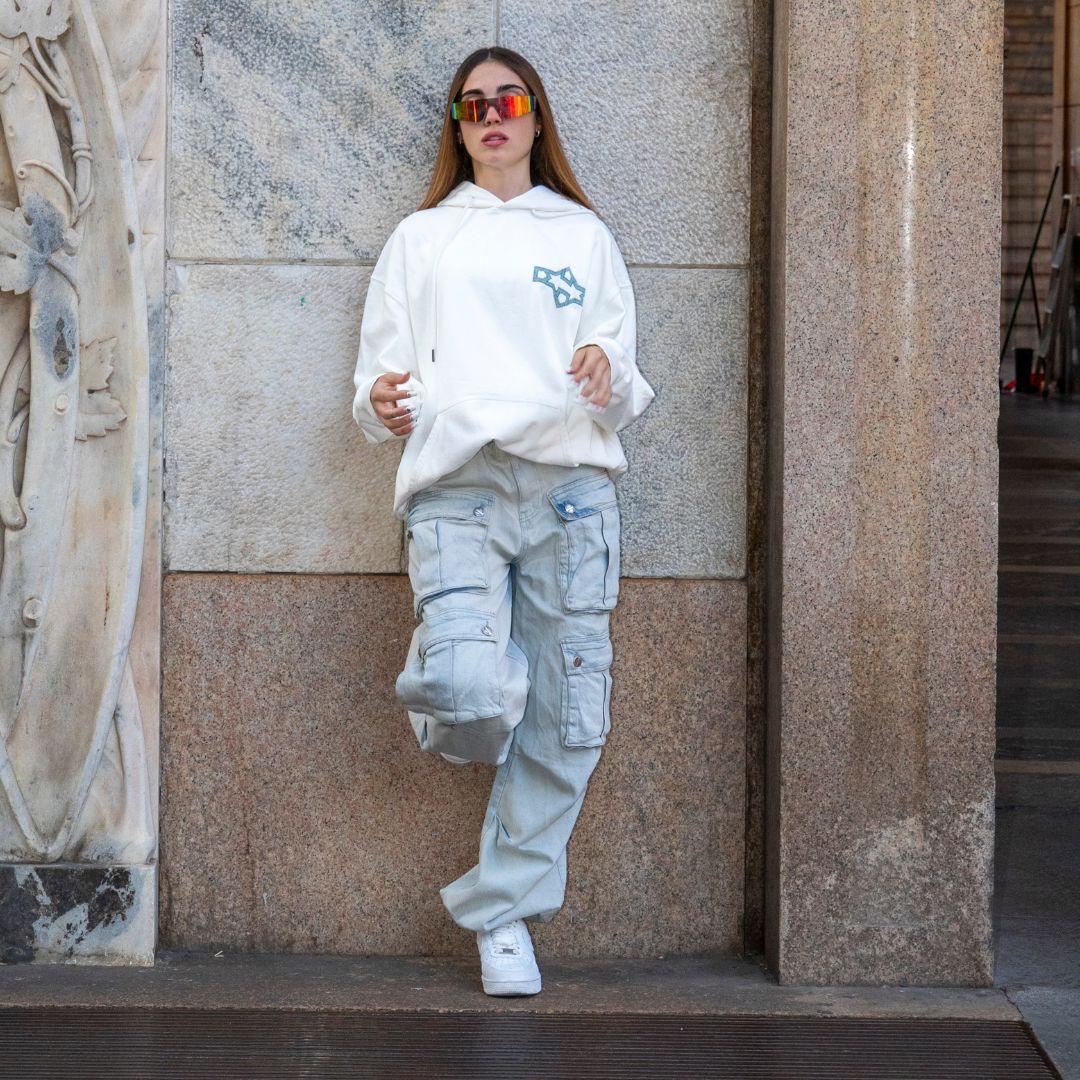 WHITE HOODIE AL QUDS