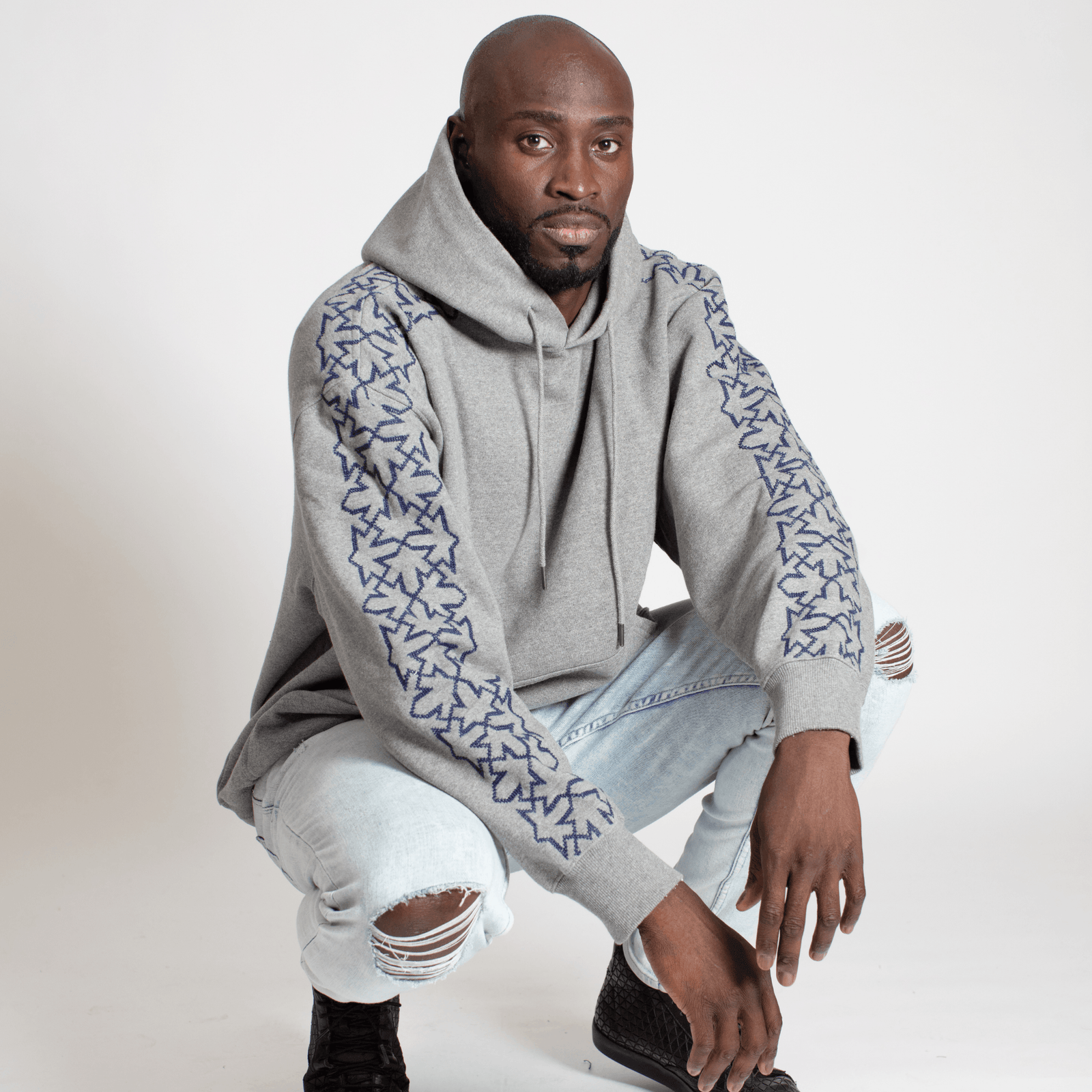 GRAY HOODIE GRAY SULTAN HAN