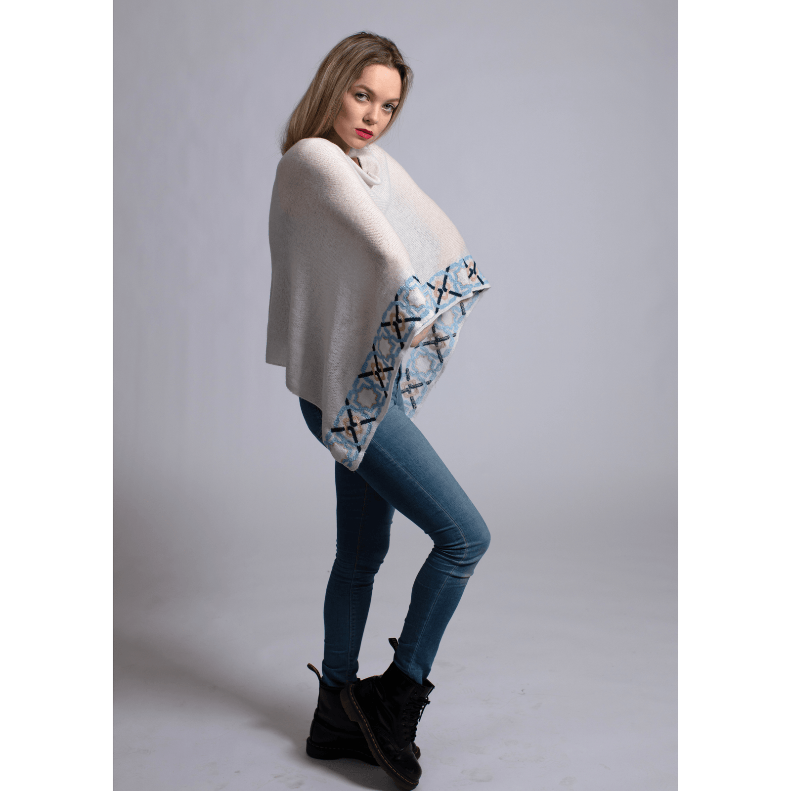 Alabaster White/Baby Blue