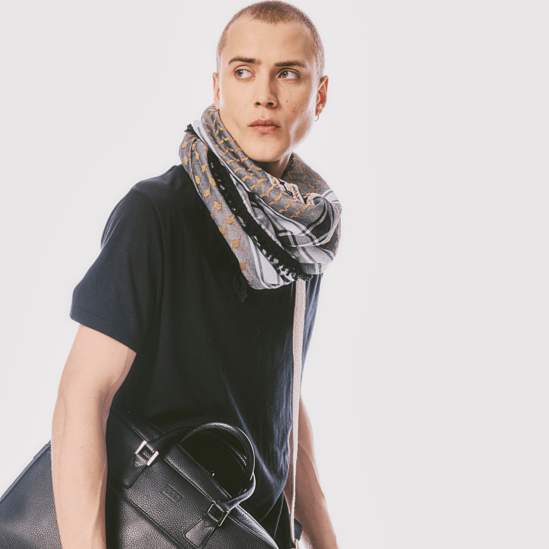 GRAIN LEATHER SLIM BRIEFCASE