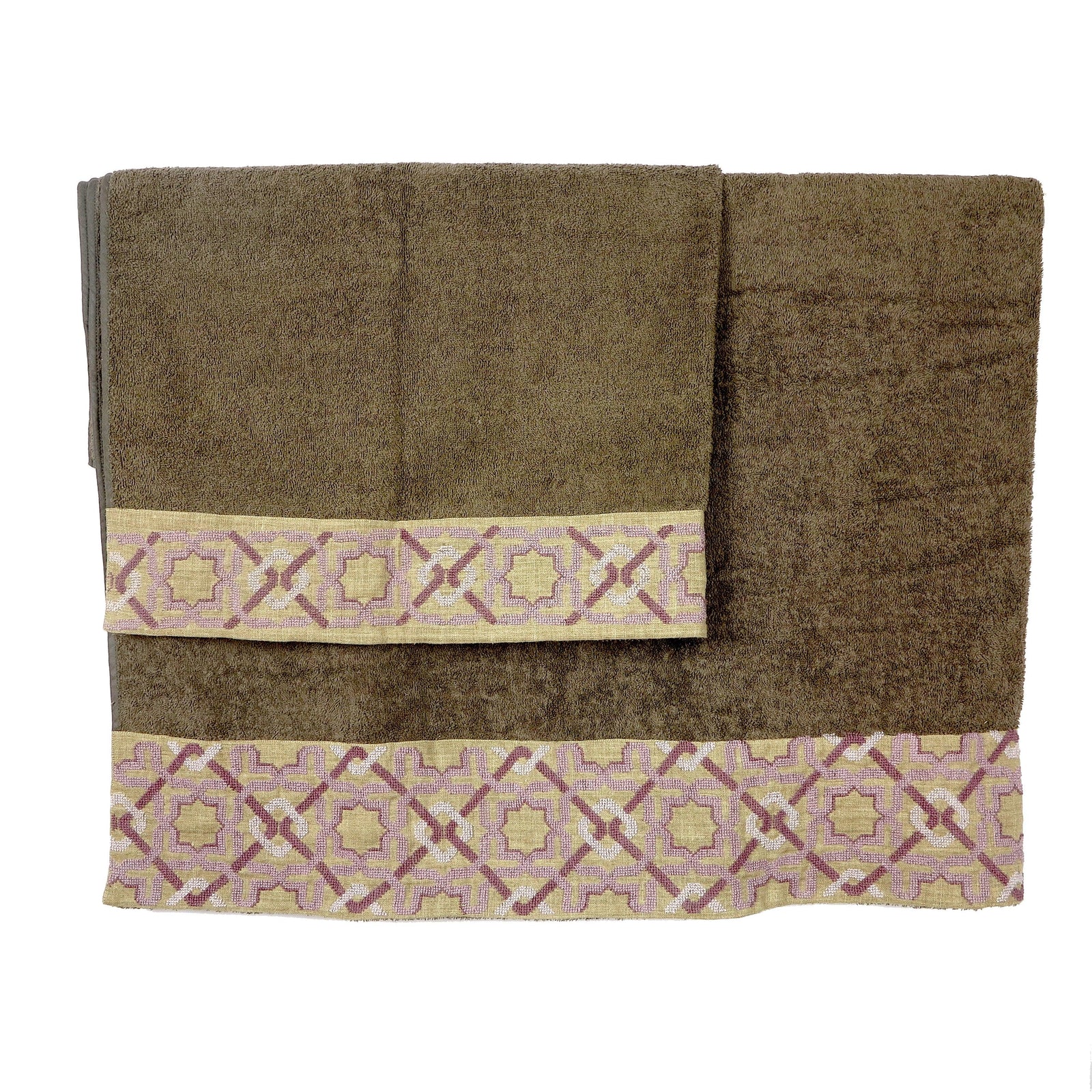 TAUPE TERRY COTTON TOWEL ALHAMBRA