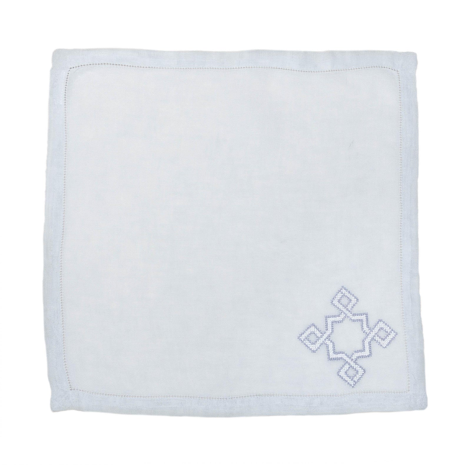LINEN GAUZE TABLECLOTH GRAY/BLUE KOUTUBIA