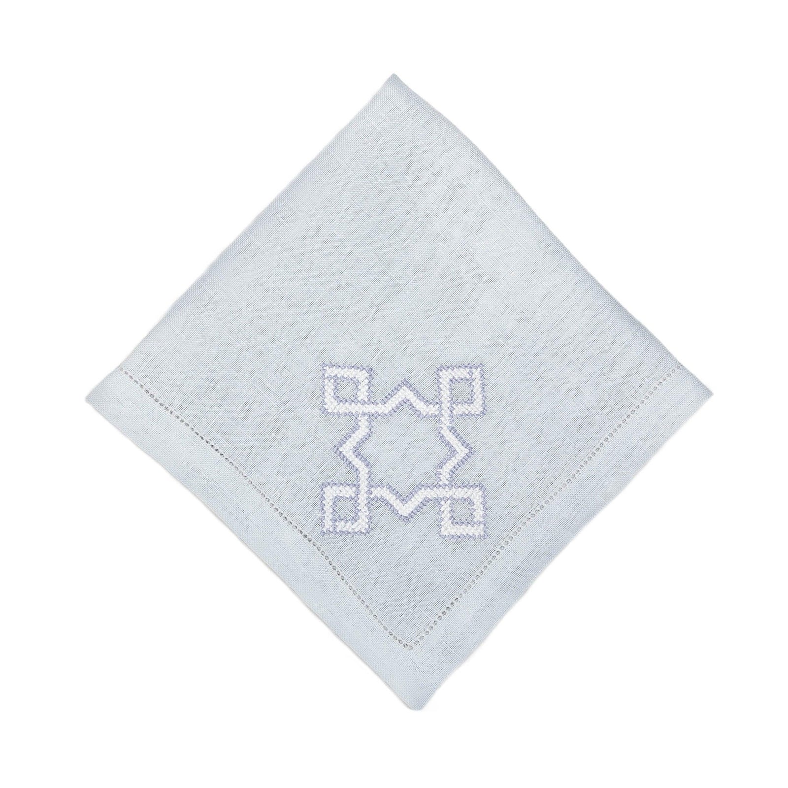 LINEN GAUZE TABLECLOTH GRAY/BLUE KOUTUBIA
