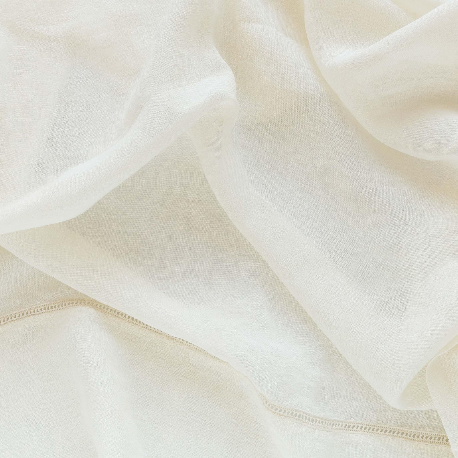 LINEN GAUZE TABLECLOTH CREAM KOUTUBIA