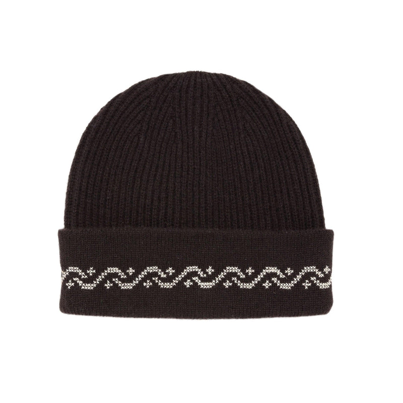 BROWN CASHMERE BEANIE | WAVES