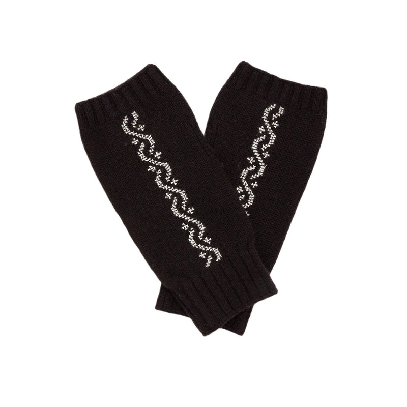 BROWN CASHMERE MITTENS | WAVES