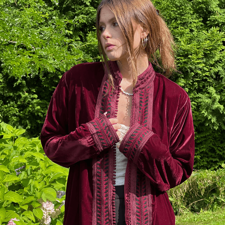 THE JOMO JACKET | BURGUNDY ON BURGUNDY