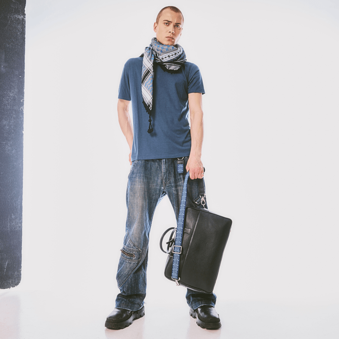 GRAIN LEATHER SLIM BRIEFCASE