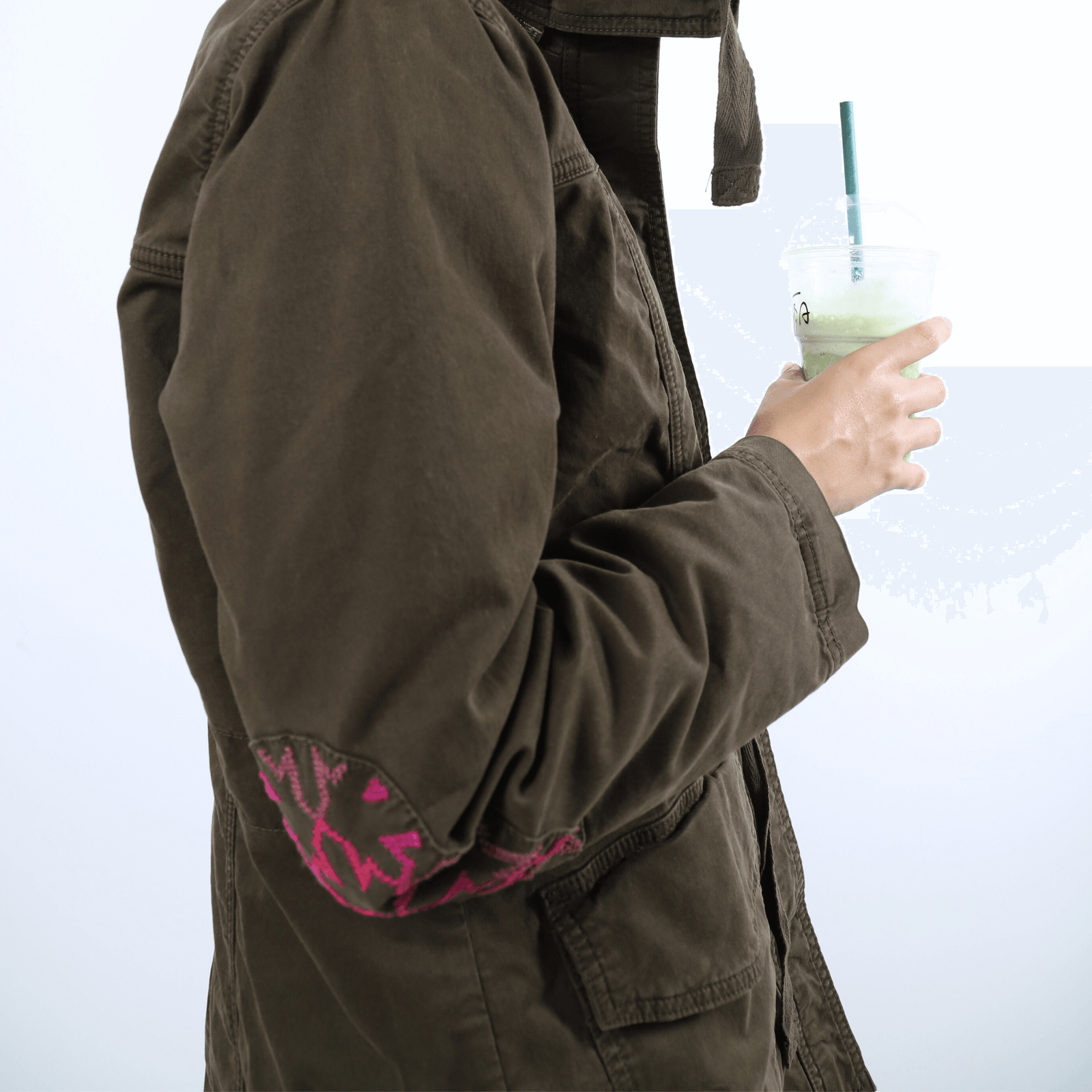 THE SULTAN HAN KHAKI JACKET | MULTICOLOR PINK & PURPLE