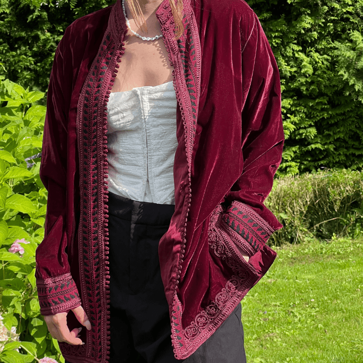 THE JOMO JACKET | BURGUNDY ON BURGUNDY