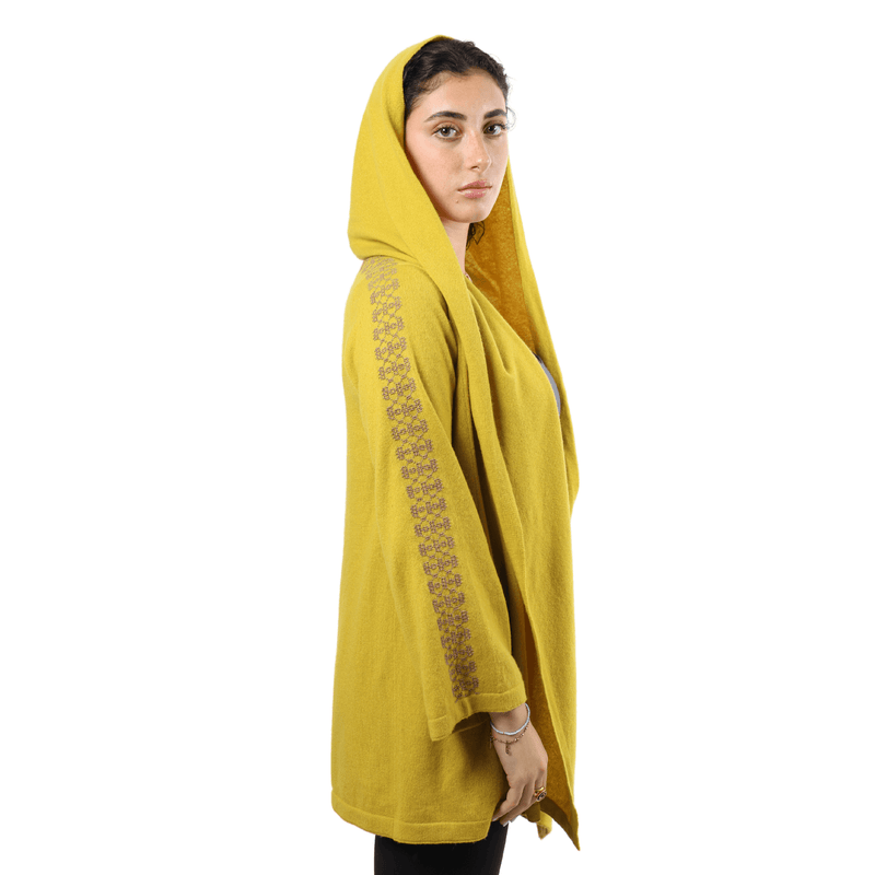 LIME CASHMERE HOODIE | BEEHIVE