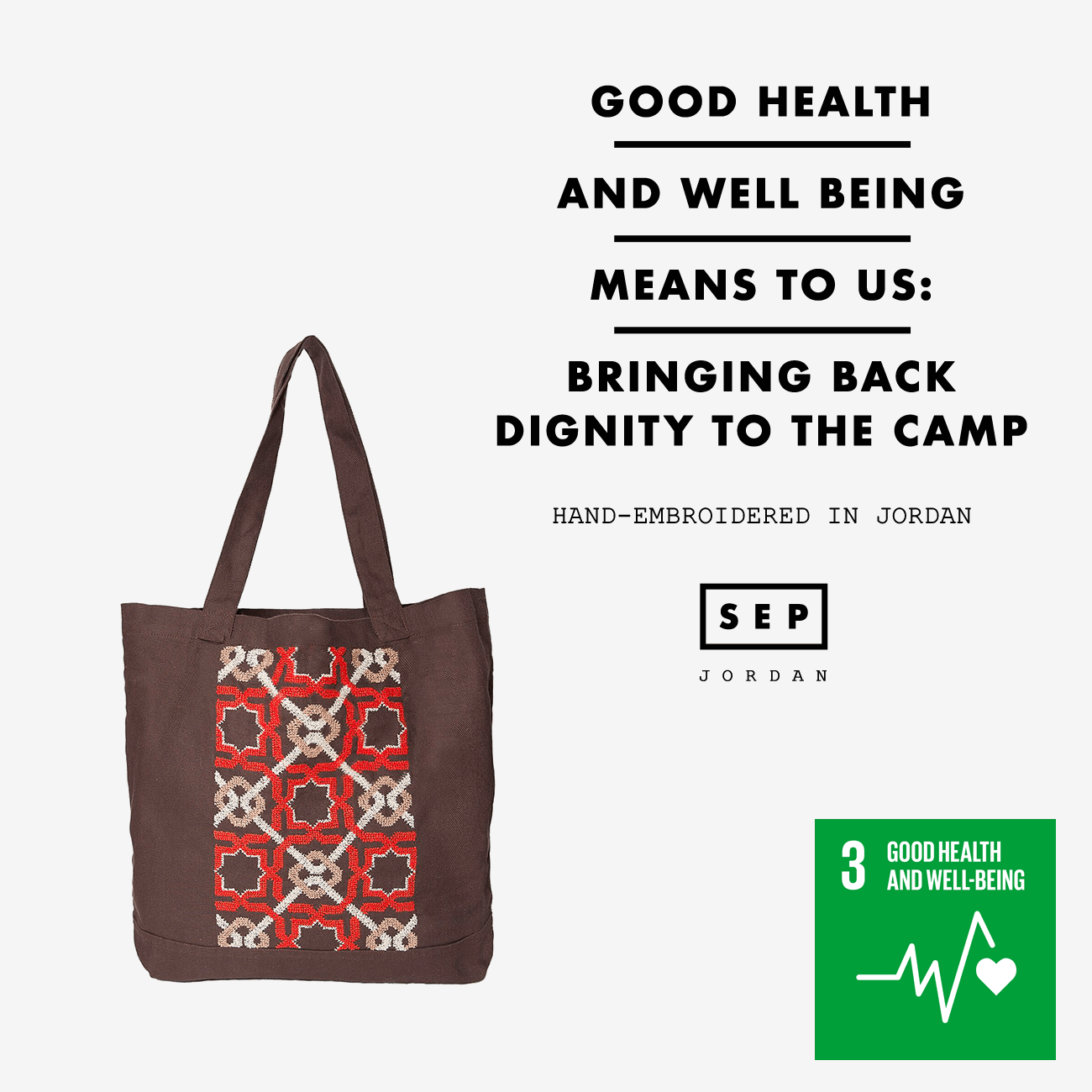 BROWN CANVAS BAG SDG#3
