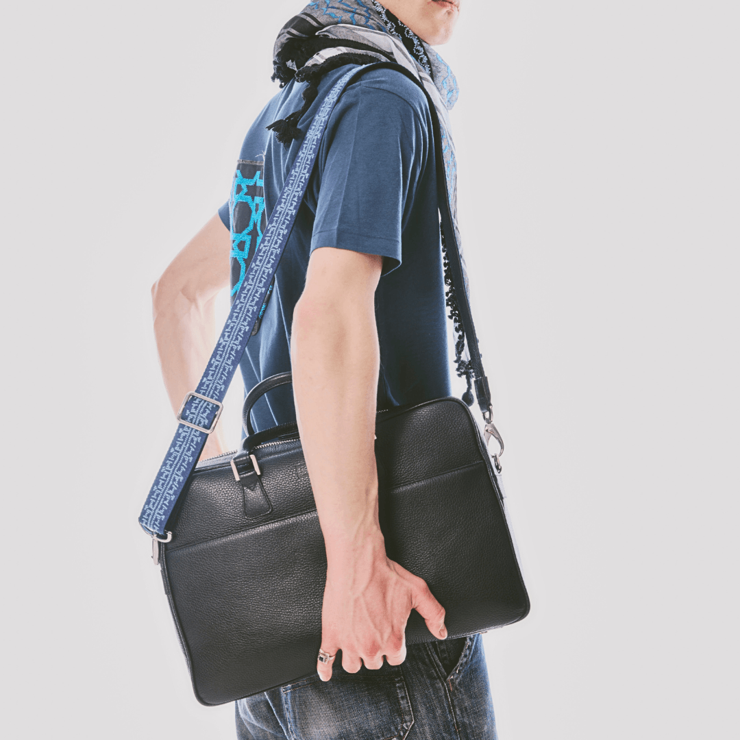 GRAIN LEATHER SLIM BRIEFCASE