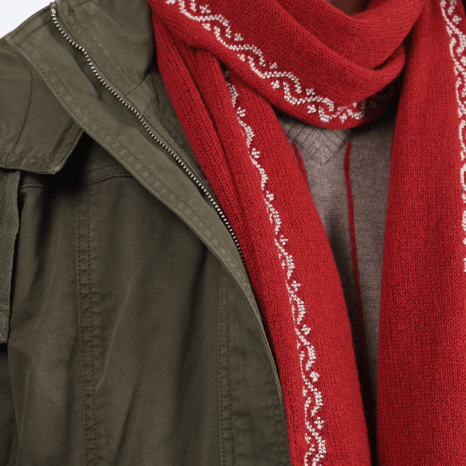 RUBY CASHMERE SCARF | WAVES