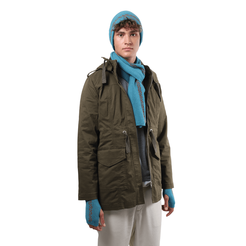 TEAL CASHMERE SCARF | WAVES