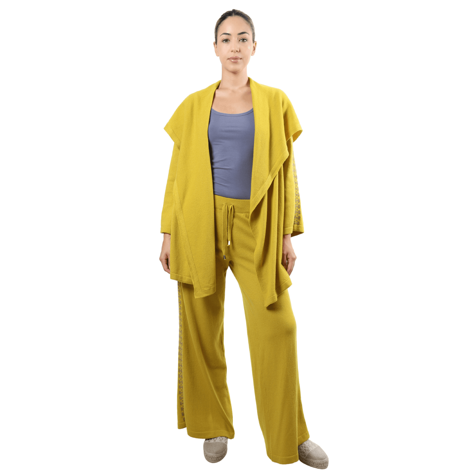 LIME CASHMERE SWEATPANTS | BEEHIVE