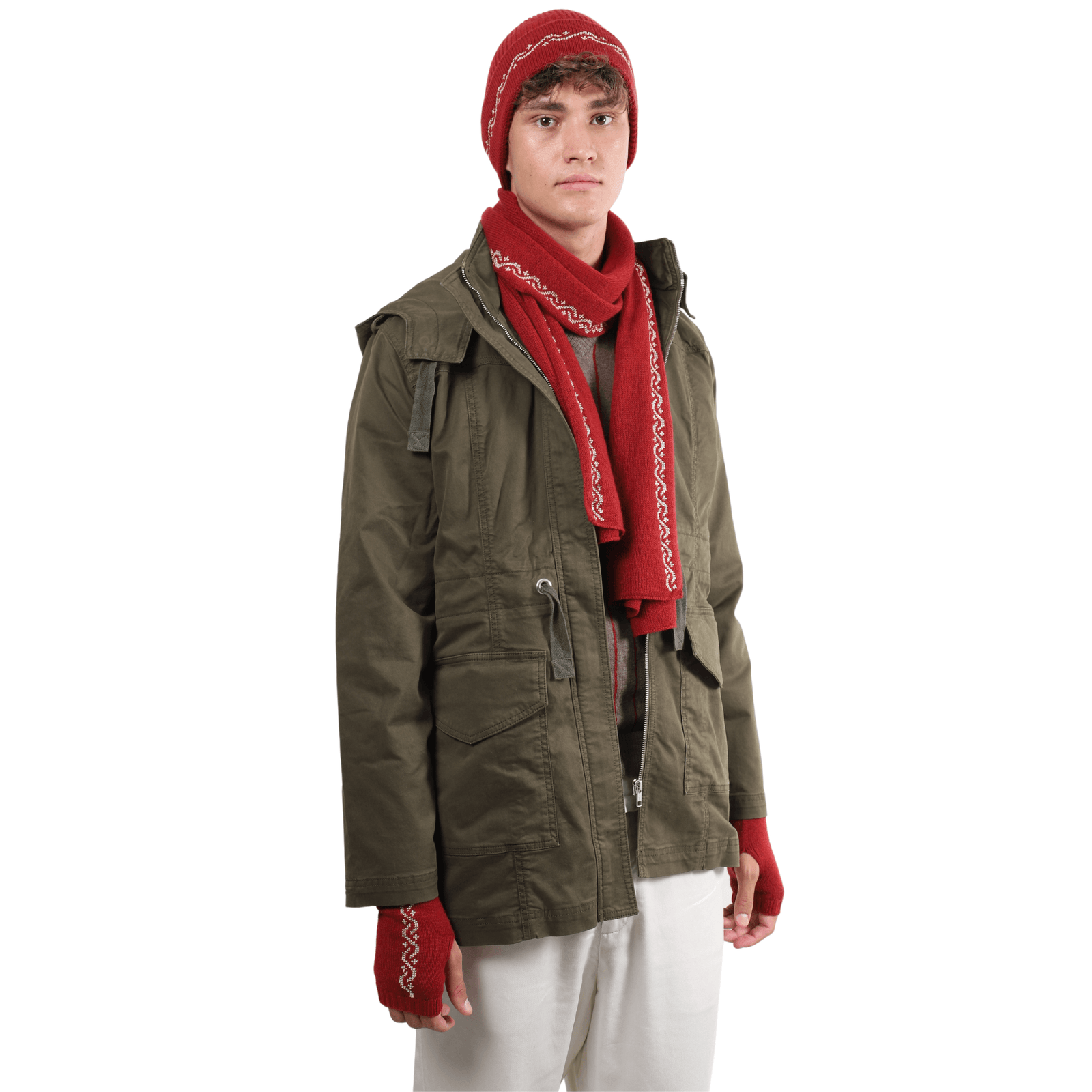 RUBY CASHMERE BEANIE | WAVES