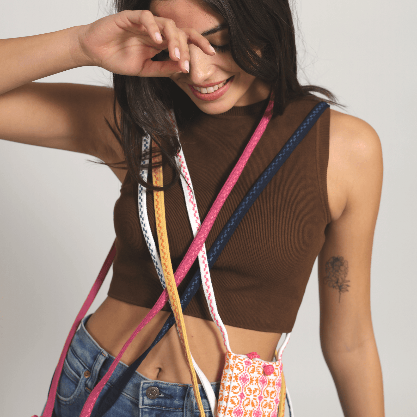 COTTON & LINEN PHONE POUCH | MURANO