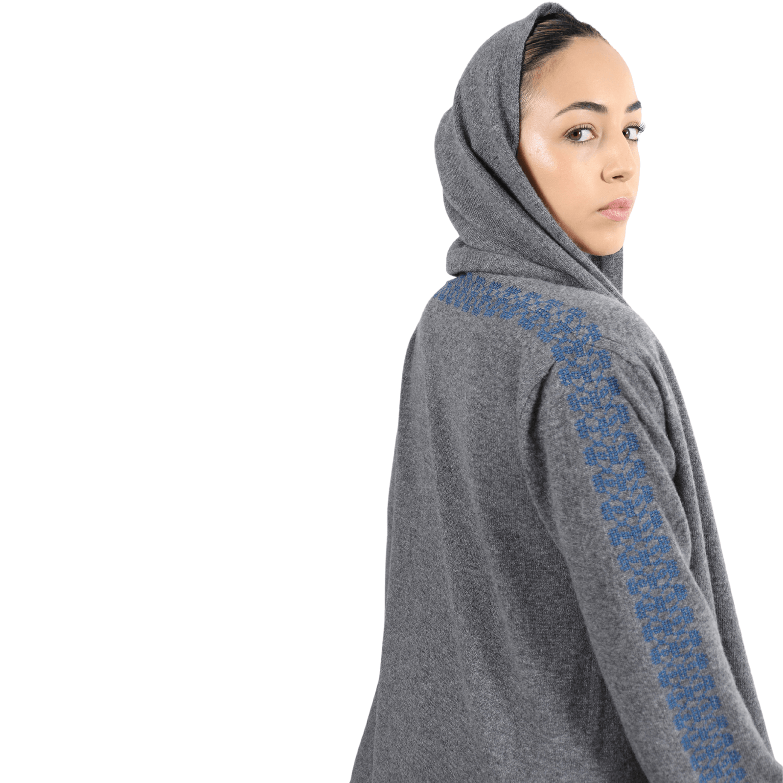 GRAY CASHMERE HOODIE | BEEHIVE