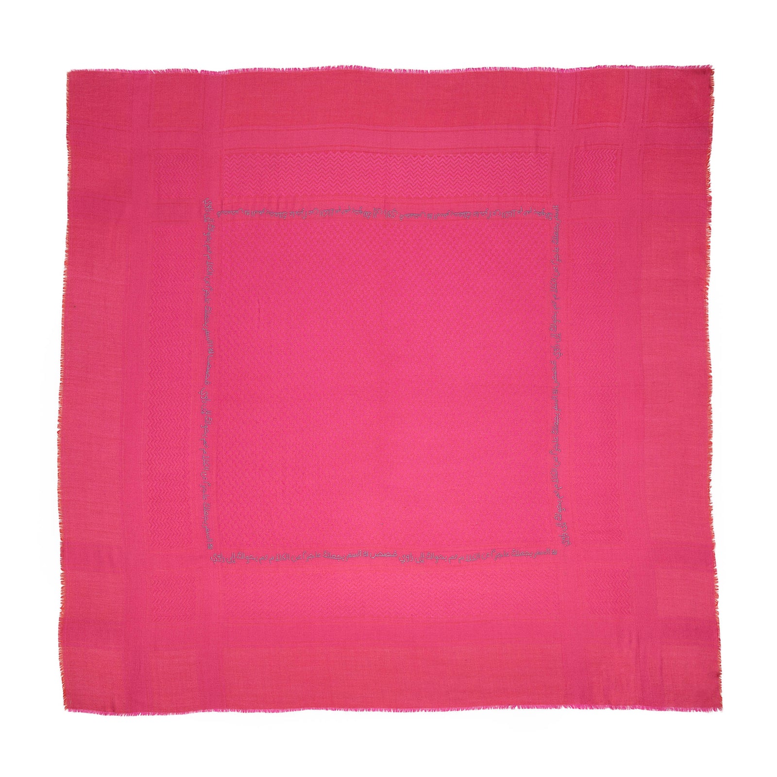 PINK MERINO & SILK IBN BATTUTA KEFFIYEH