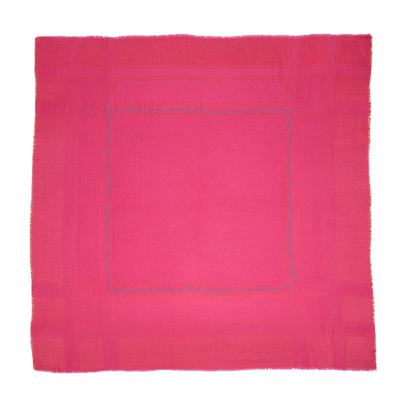 PINK MERINO & SILK IBN BATTUTA KEFFIYEH