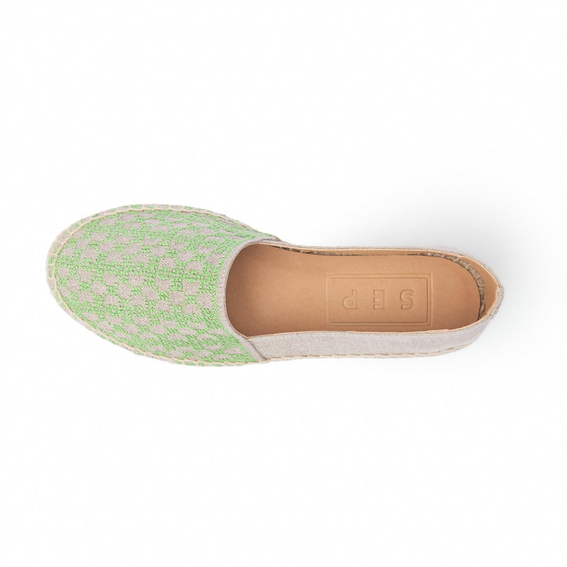 LINEN ESPADRILLES | BEEHIVE MATCHA GREEN