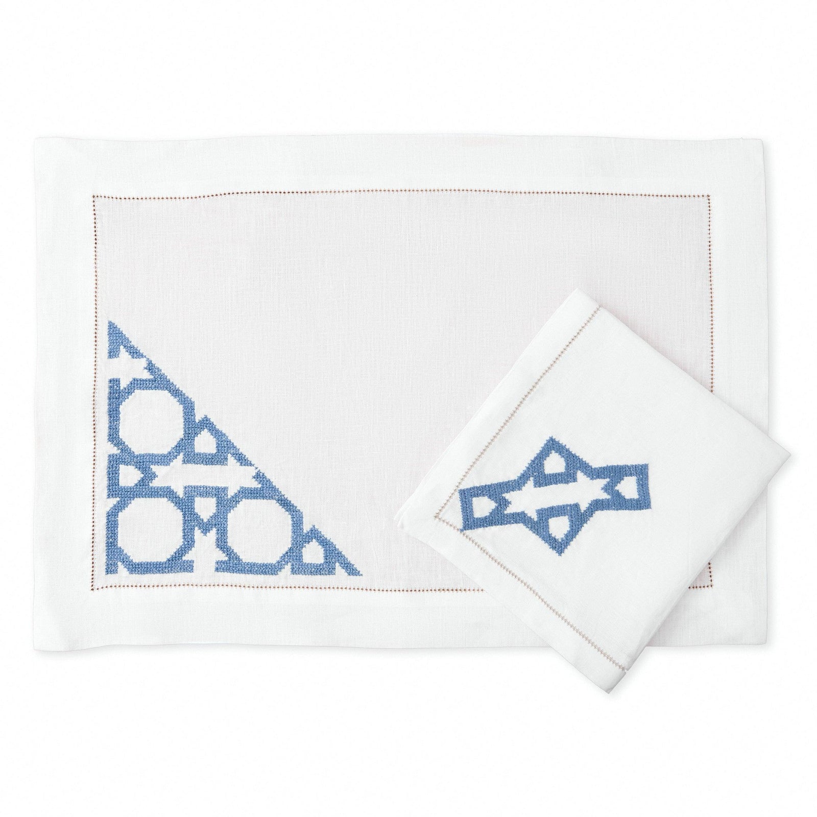 White/blue