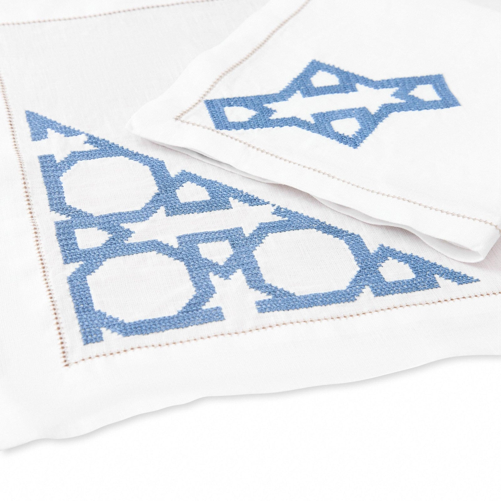 White/blue