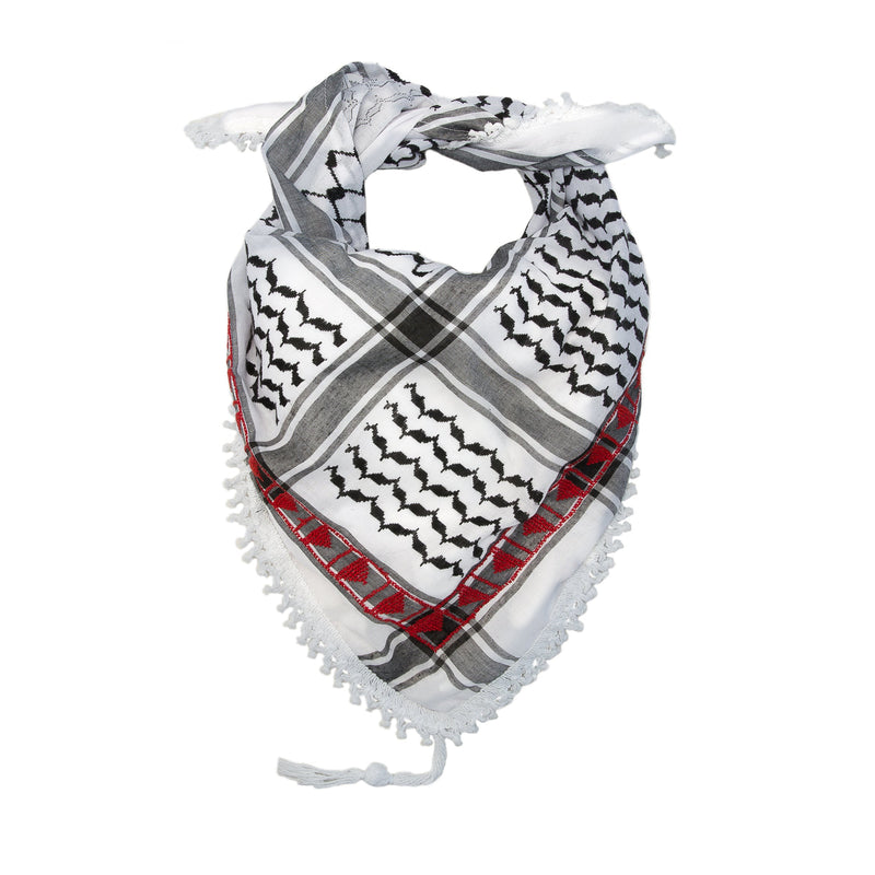 MINI BLACK & WHITE MAKATEEB (MESSAGES) KEFFIYEH