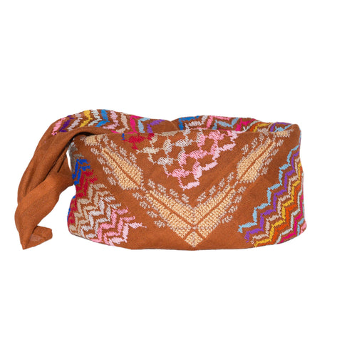 MINI PINK & WHITE ROSE COTTON KEFFIYEH