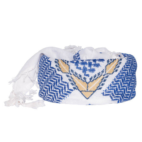 T4P KHAKI x PINK IBRAHIM COTTON KEFFIYEH