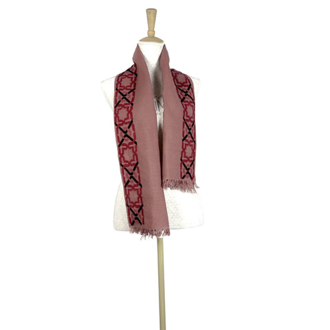 MAUVE LINEN SHAWL HALF-ALHAMBRA