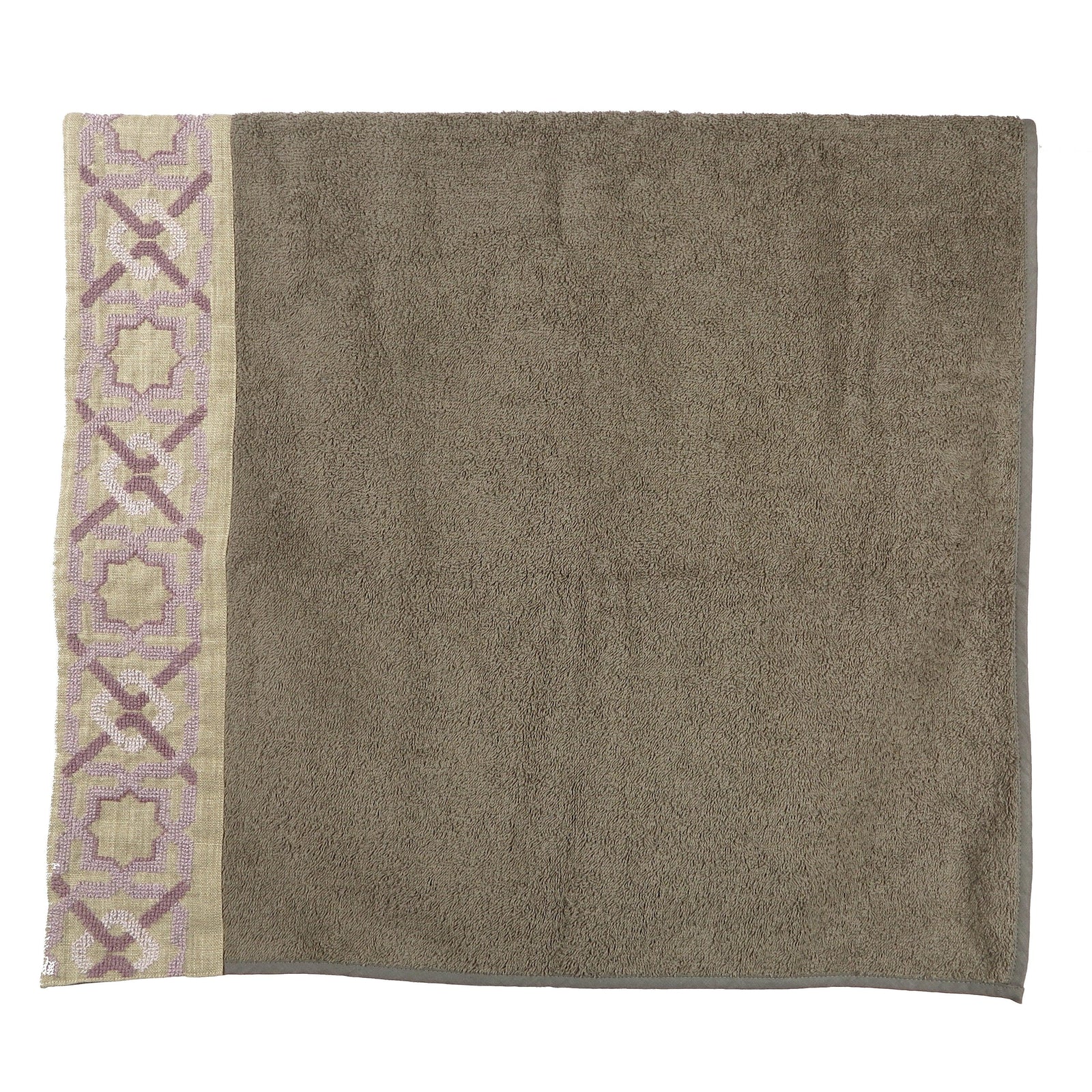 TAUPE TERRY COTTON TOWEL ALHAMBRA