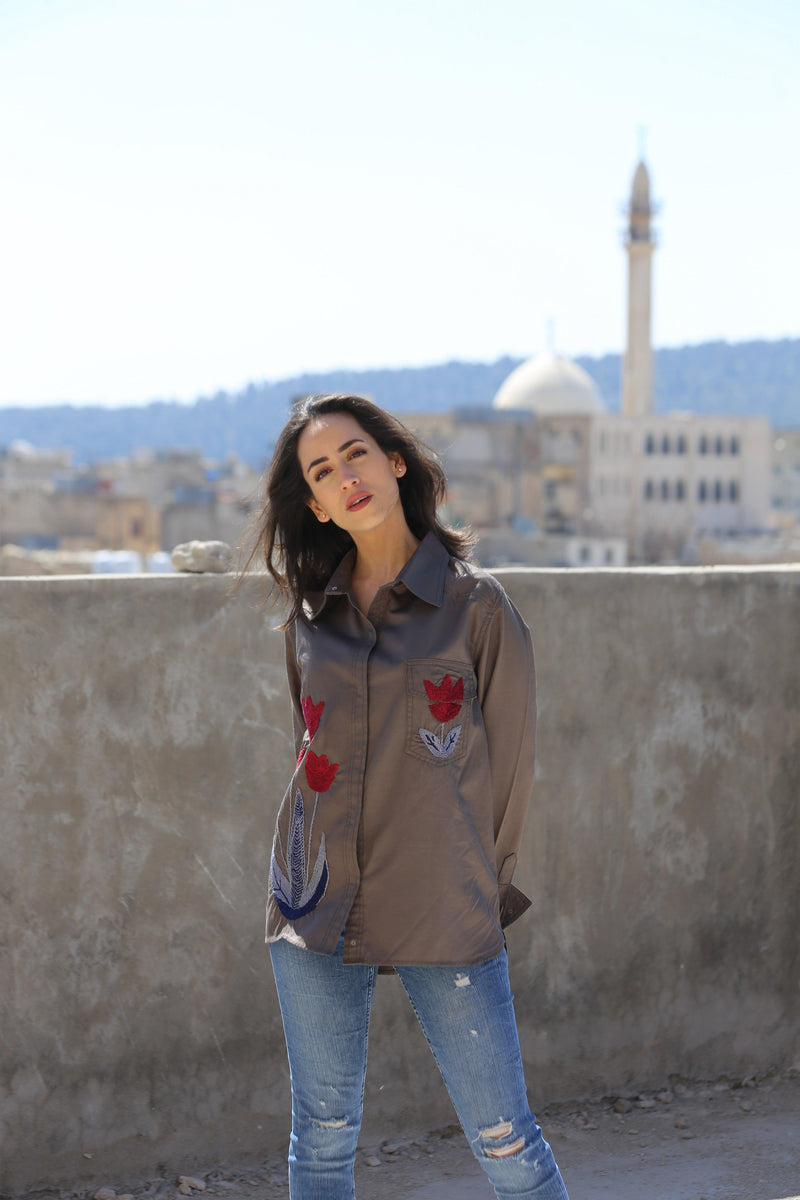 THE TULIP KHAKI SHIRT