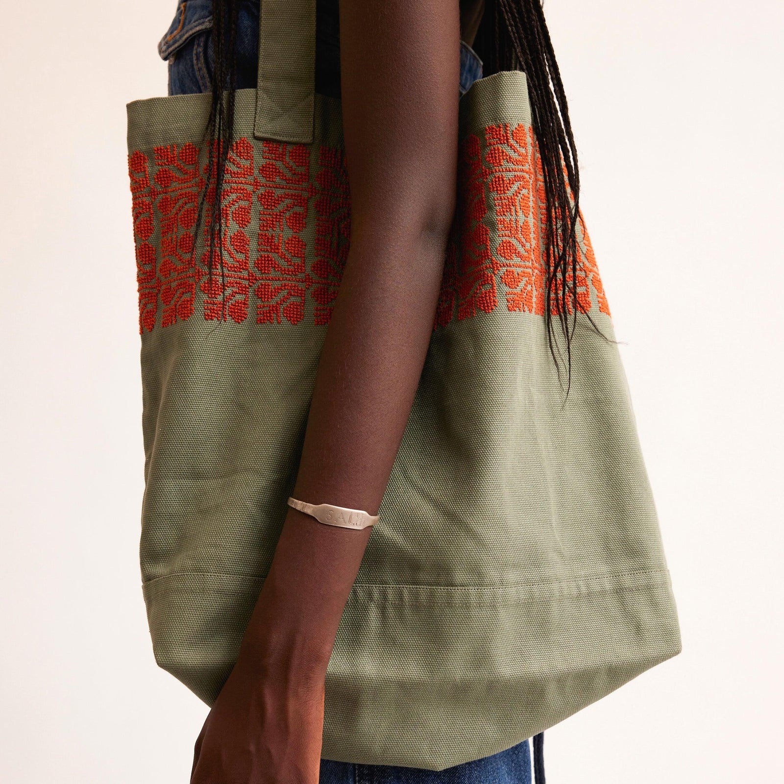 KHAKI CANVAS BAG SINEAD