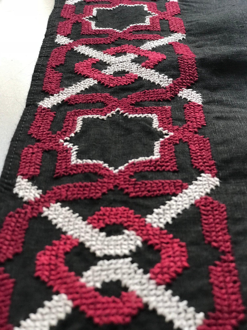 Black/Burgundy