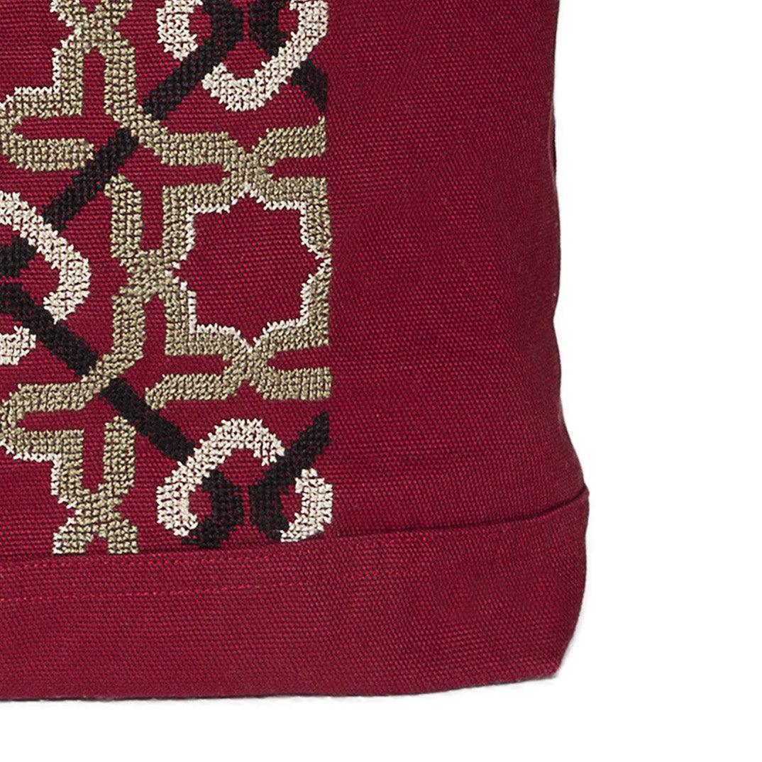 BURGUNDY CANVAS BAG SDG#8