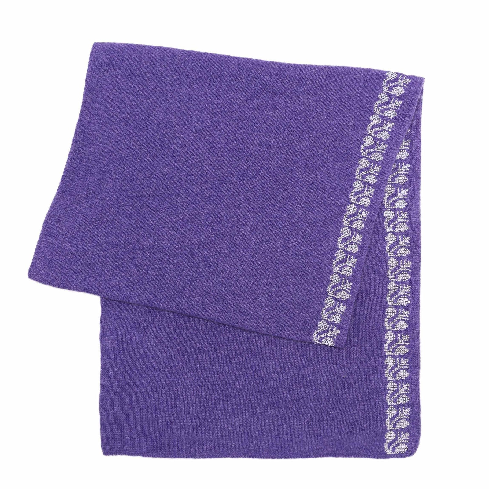 PURPLE CASHMERE SCARF