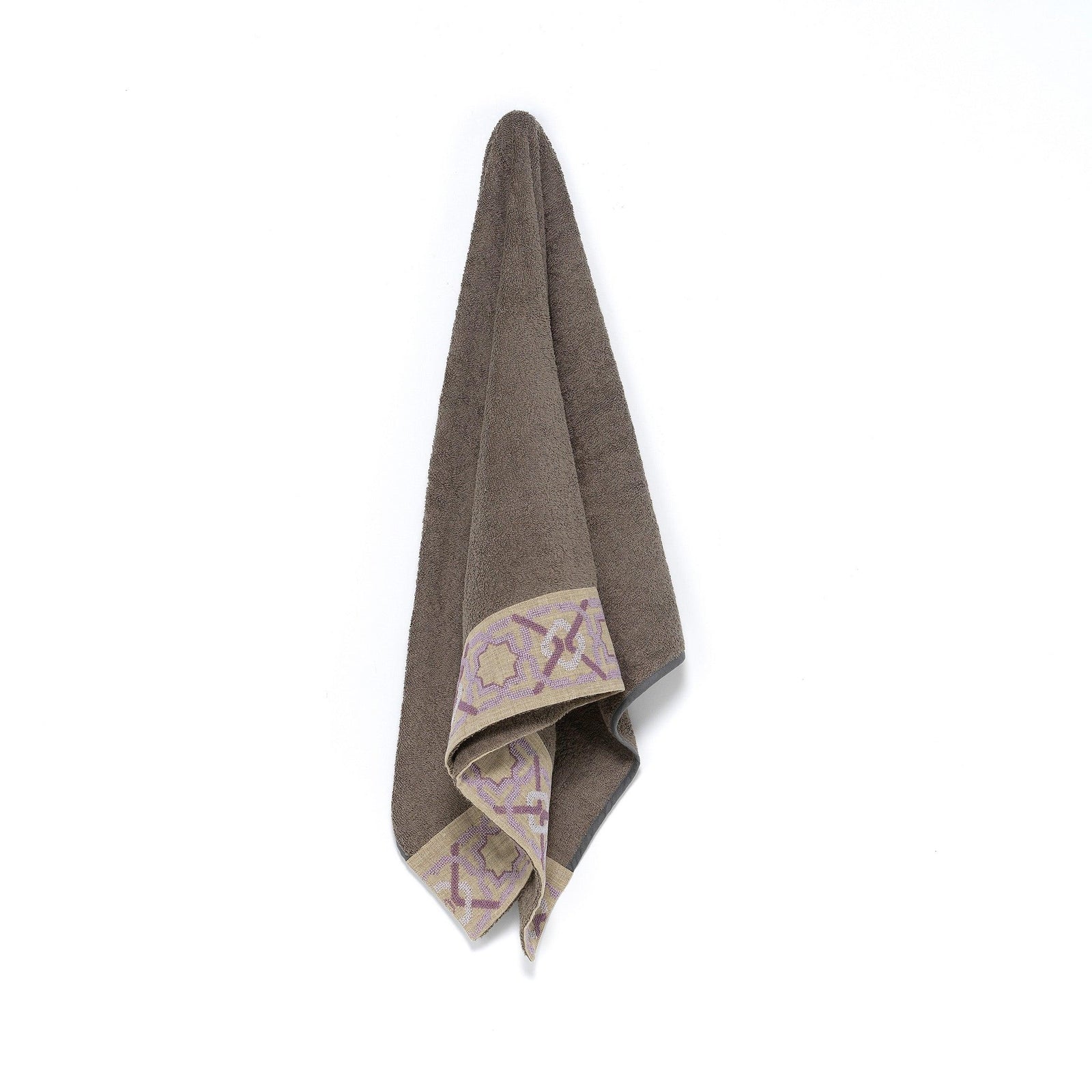 TAUPE TERRY COTTON TOWEL ALHAMBRA
