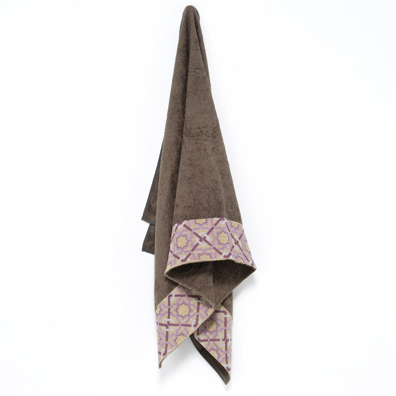 TAUPE TERRY COTTON TOWEL ALHAMBRA