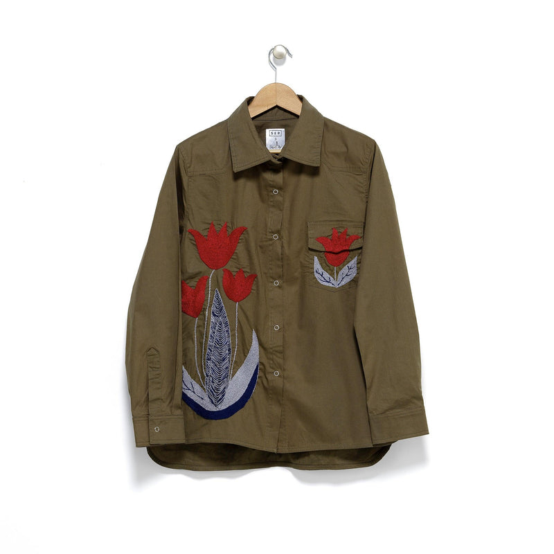 THE TULIP KHAKI SHIRT