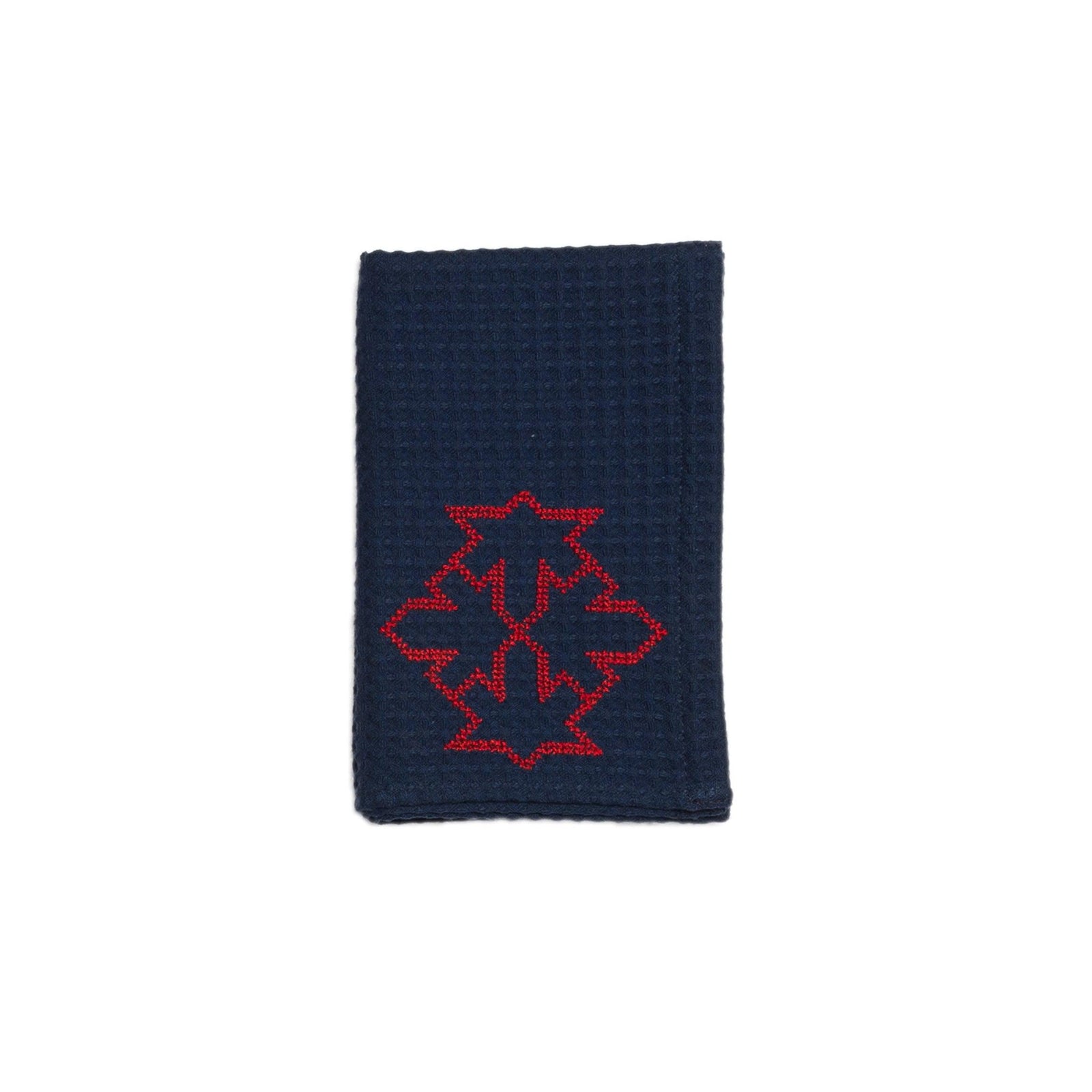 Navy Waffle Cotton