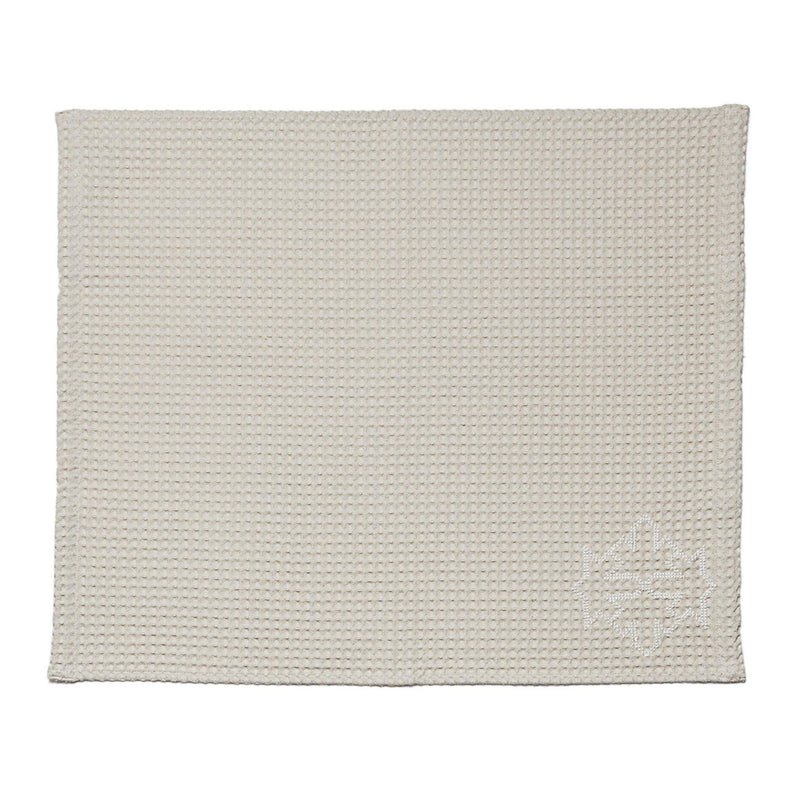 Ecru Waffle Cotton