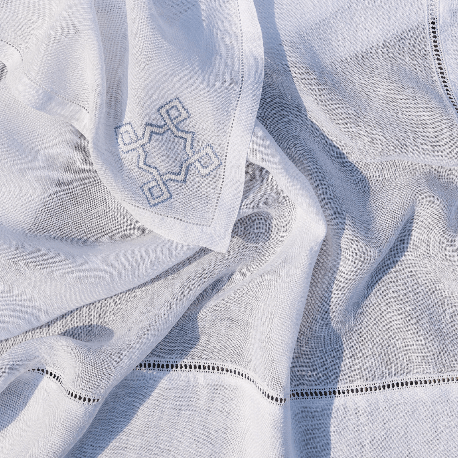 LINEN GAUZE TABLECLOTH WHITE KOUTUBIA