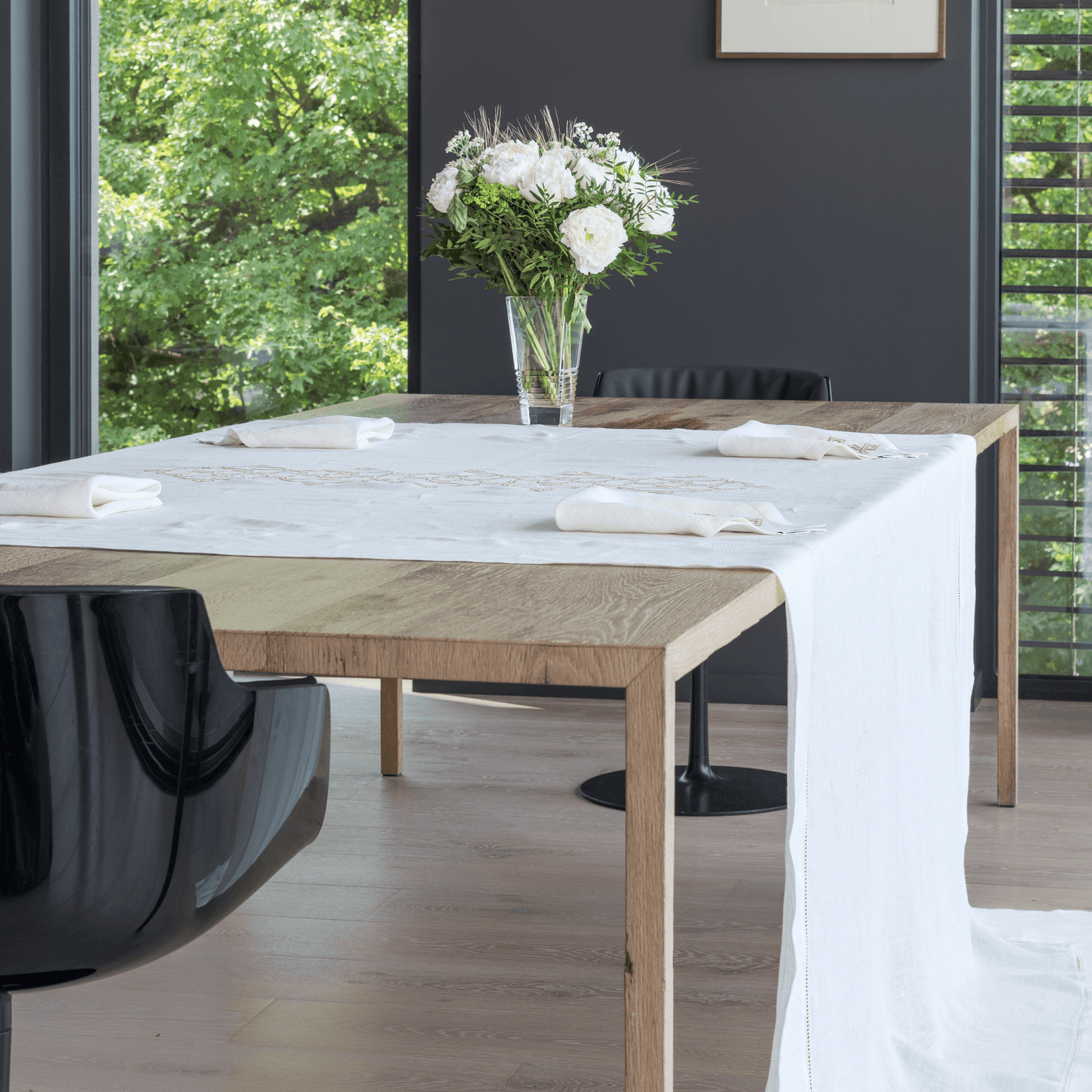 LINEN GAUZE TABLECLOTH CREAM KOUTUBIA
