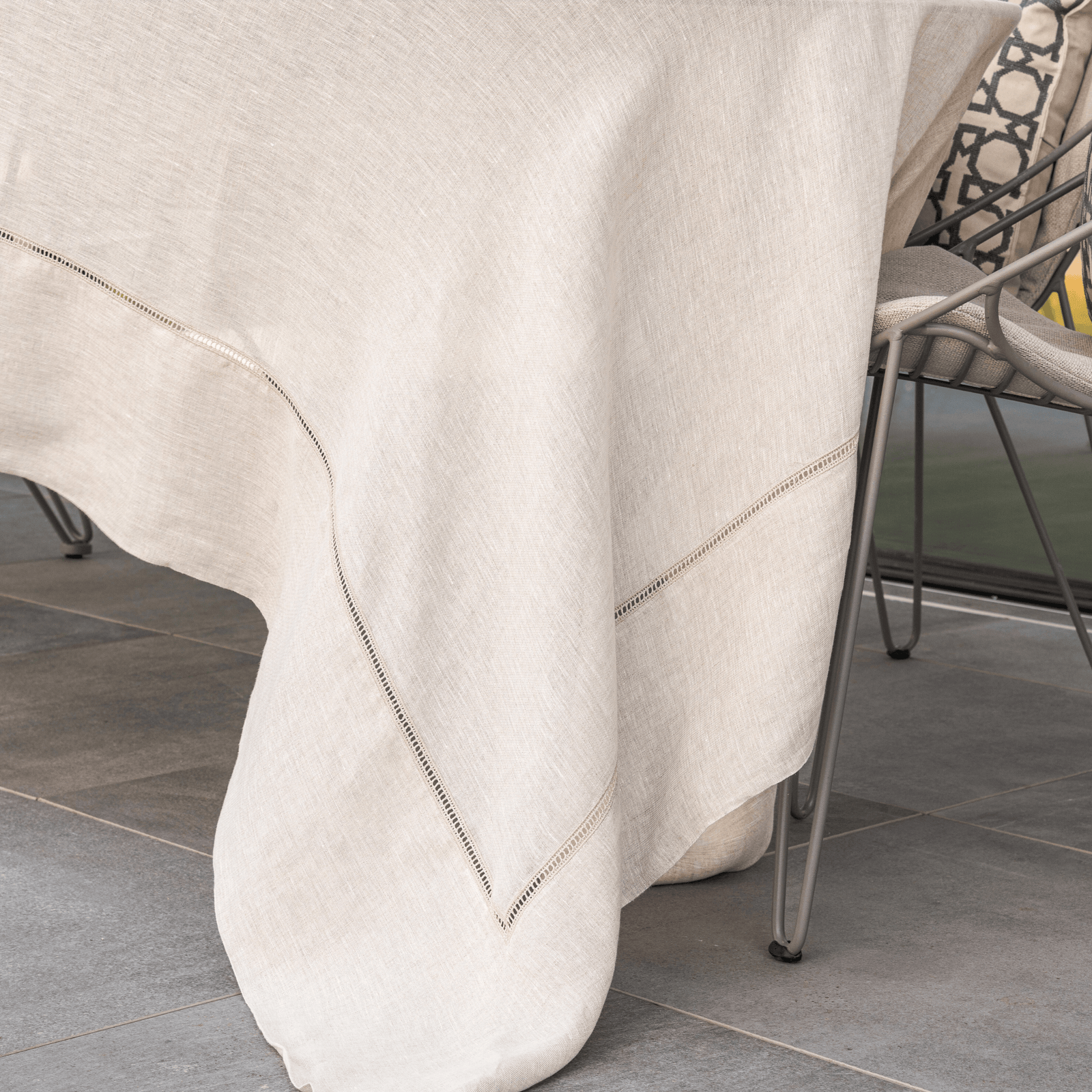 LINEN GAUZE TABLECLOTH NATURAL KOUTUBIA