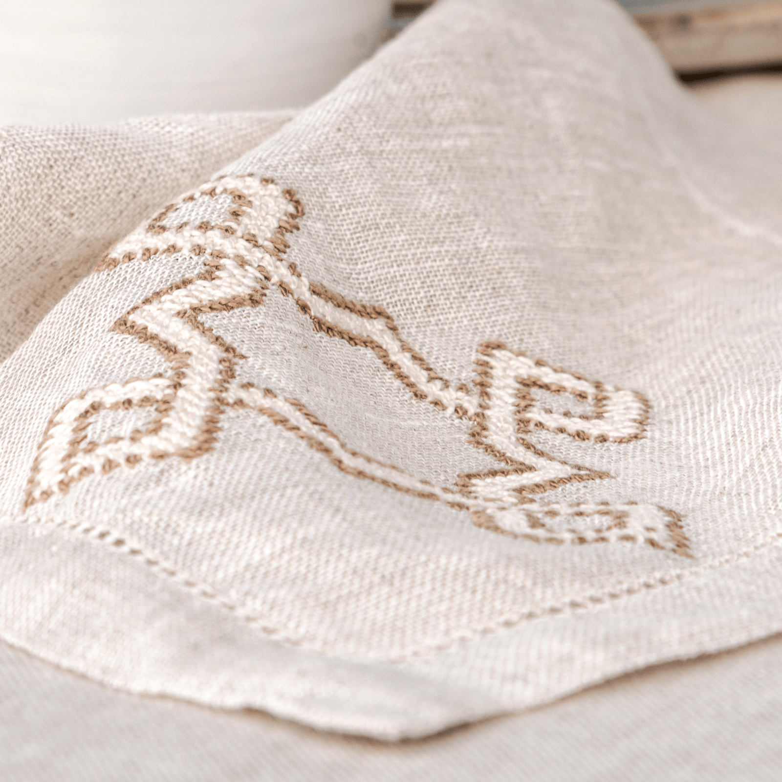 LINEN GAUZE TABLECLOTH NATURAL KOUTUBIA