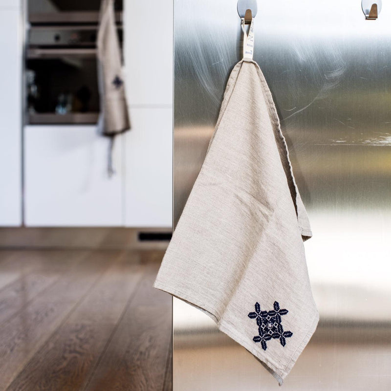 LINEN TEA TOWEL POPPY