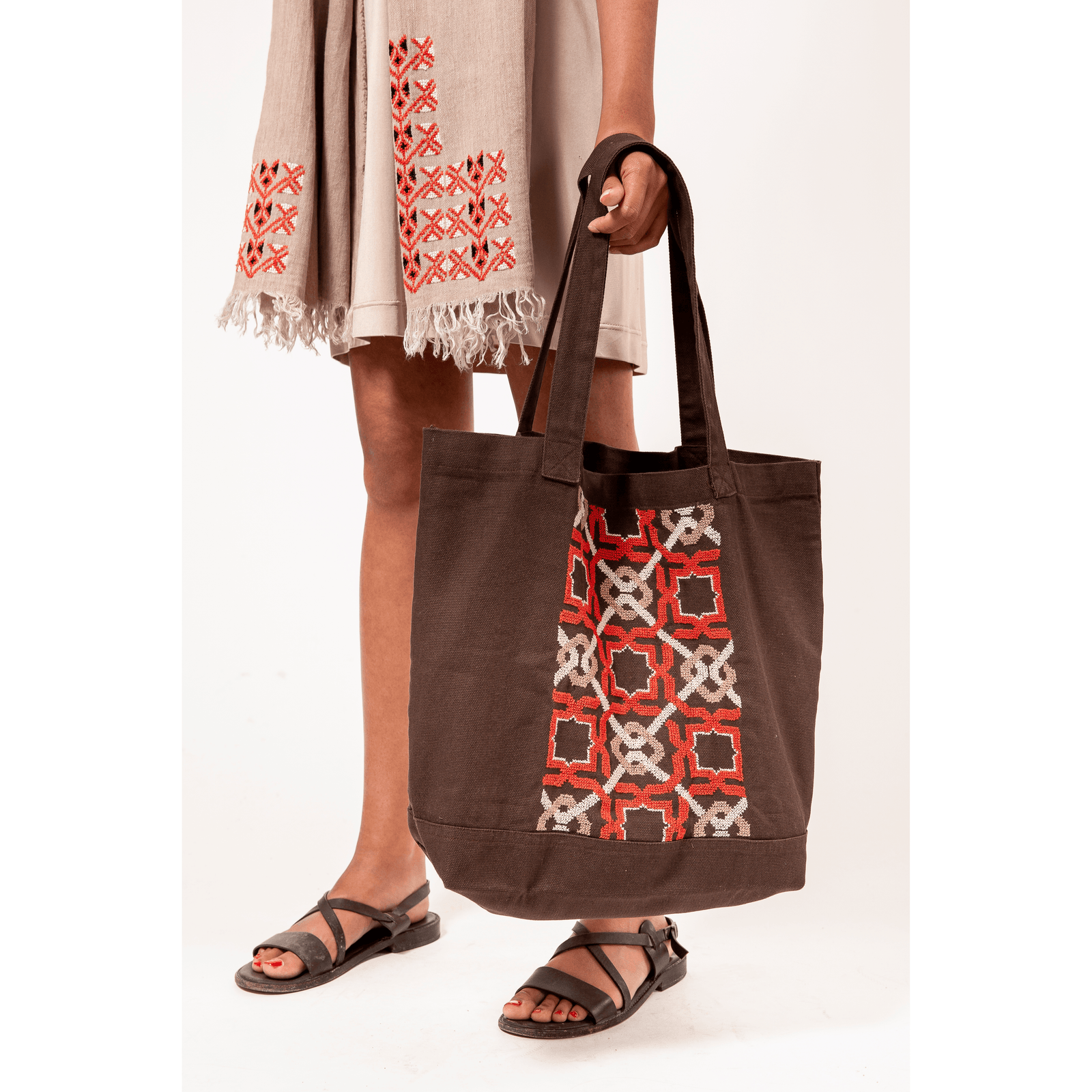 BROWN CANVAS BAG SDG#3